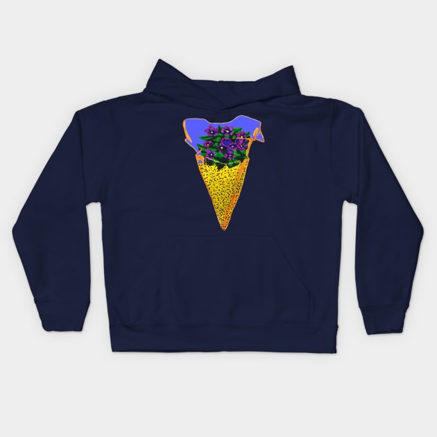 Shark Tooth Terrarium 5 Kids Hoodie by RaLiz